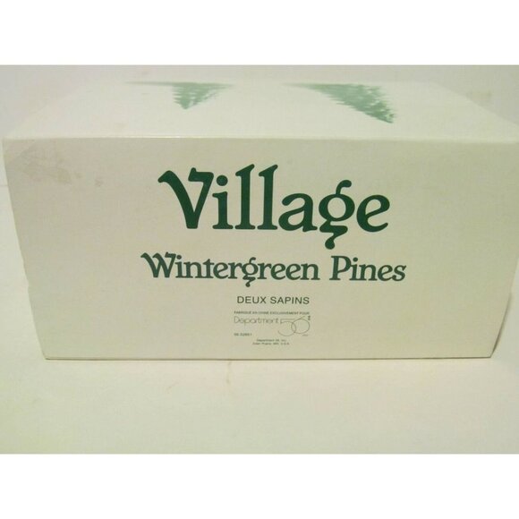 Dept 56 Village Accessories - Wintergreen Pines, Set of 2, Large #52661 - Picture 5 of 5